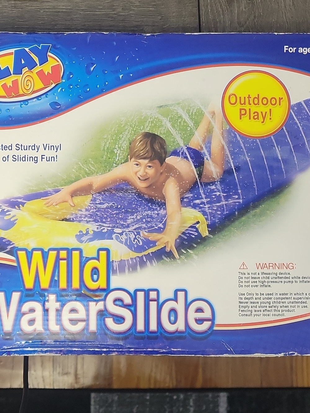 Wild WaterSlide Slip N Slide - Blue & Yellow